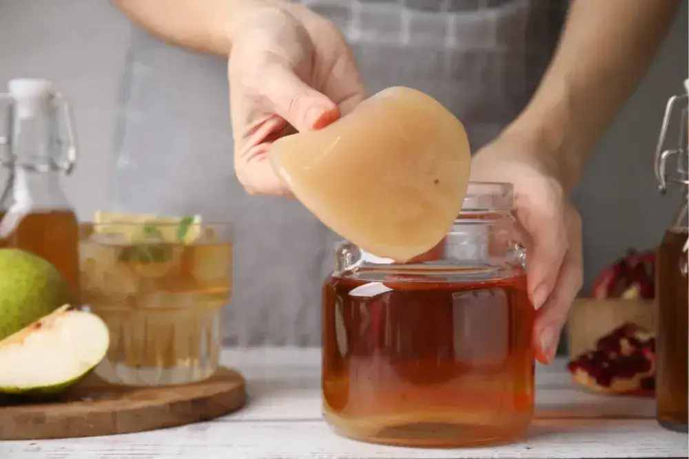 kombucha r&oacute;żne smaki szklanki
